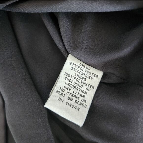 Eliza J embellish side one shoulder lined cocktail formal dress - Picture 11 of 11